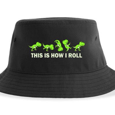 Dinosaur Lover Kids This Is How I Roll TRex Sustainable Bucket Hat