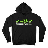 Dinosaur Lover Kids This Is How I Roll TRex Tall Hoodie