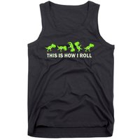 Dinosaur Lover Kids This Is How I Roll TRex Tank Top