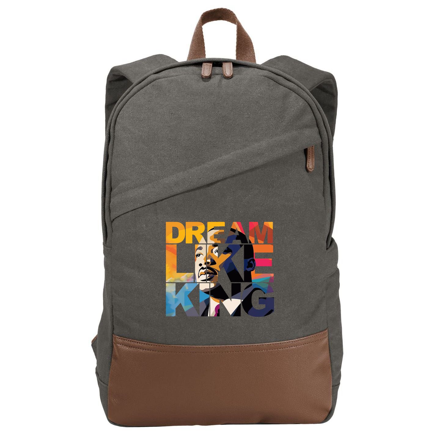 Dream Like King Martin Luther King Day Cotton Canvas Backpack