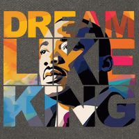 Dream Like King Martin Luther King Day Cotton Canvas Backpack