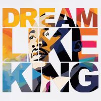 Dream Like King Martin Luther King Day Baby Bodysuit