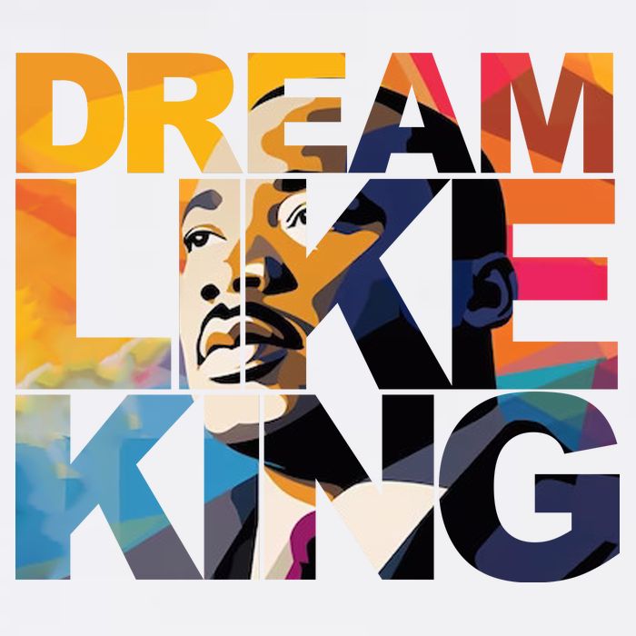 Dream Like King Martin Luther King Day Baby Bodysuit