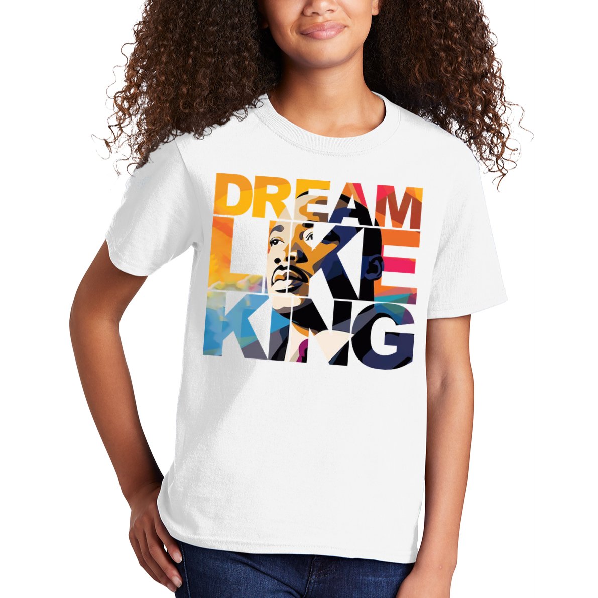 Dream Like King Martin Luther King Day Kids T-Shirt