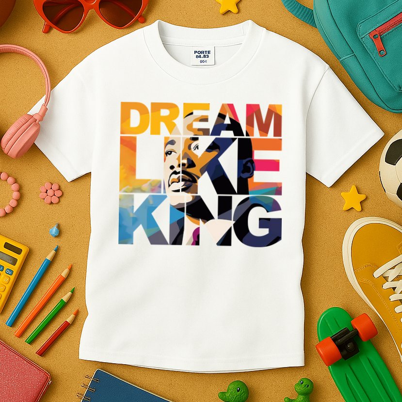 Dream Like King Martin Luther King Day Kids T-Shirt