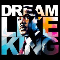 Dream Like King Martin Luther King Day Black History Flatbill Hat