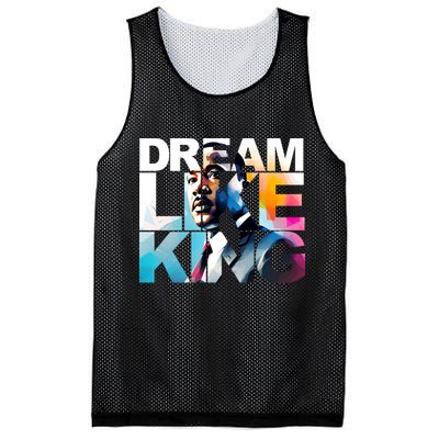 Dream Like King Martin Luther King Day Black History Mesh Reversible Basketball Jersey Tank