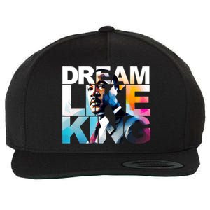 Dream Like King Martin Luther King Day Black History Wool Snapback Cap