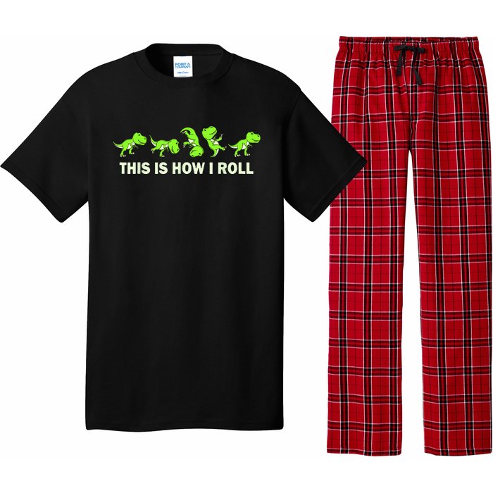 Dinosaur Lover Kids This Is How I Roll TRex Pajama Set