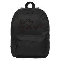 Daddys Lil Little Monster 16 in Basic Backpack