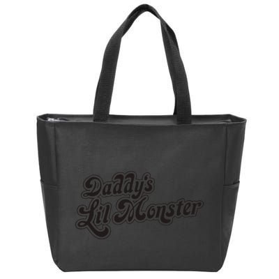 Daddys Lil Little Monster Zip Tote Bag