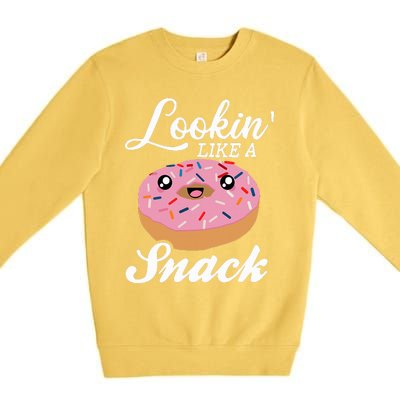 Donut  Looking Like A Snack  Premium Crewneck Sweatshirt