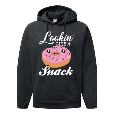 Donut  Looking Like A Snack  Performance Fleece Hoodie