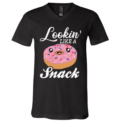 Donut  Looking Like A Snack  V-Neck T-Shirt