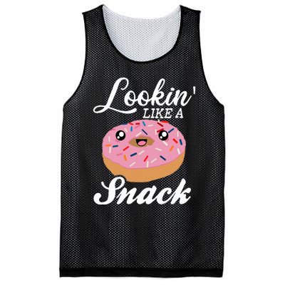 Donut  Looking Like A Snack  Mesh Reversible Basketball Jersey Tank