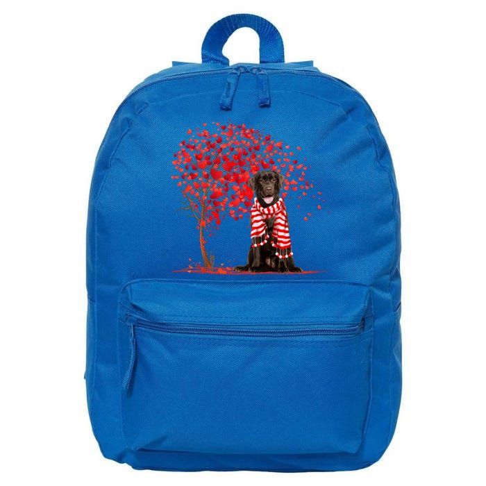 Dog Lover Labrador Dog Heart Tree Valentine's Day Gift 16 in Basic Backpack