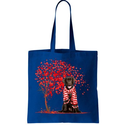 Dog Lover Labrador Dog Heart Tree Valentine's Day Gift Tote Bag