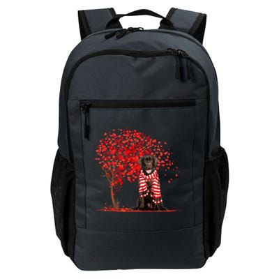 Dog Lover Labrador Dog Heart Tree Valentine's Day Gift Daily Commute Backpack