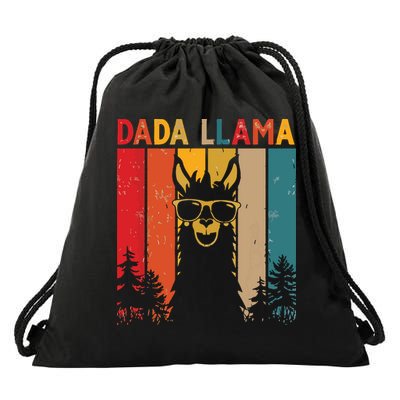 Dada Llama Lover Gift For Drawstring Bag