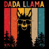 Dada Llama Lover Gift For Drawstring Bag