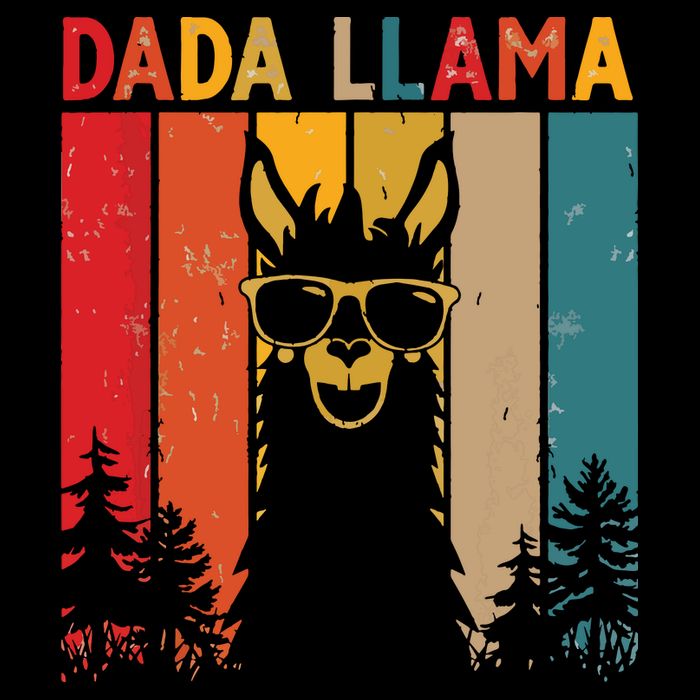 Dada Llama Lover Gift For Drawstring Bag