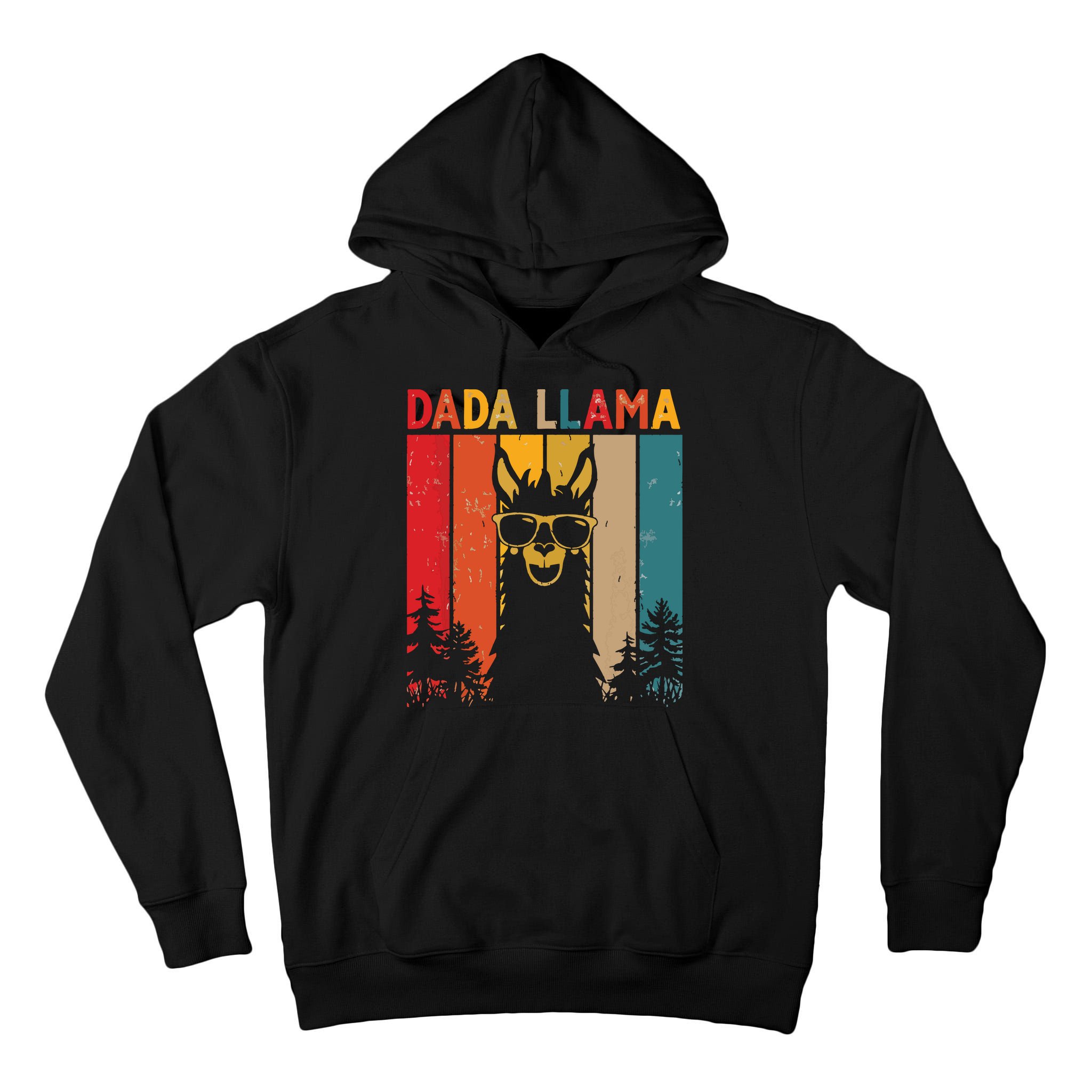 Dada Llama Lover Gift For Tall Hoodie