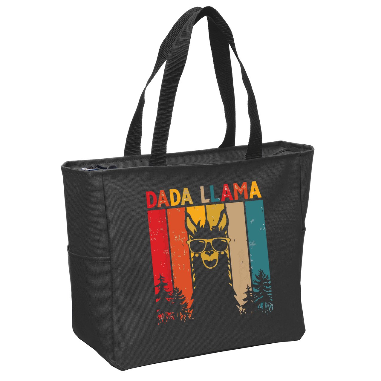 Dada Llama Lover Gift For Zip Tote Bag