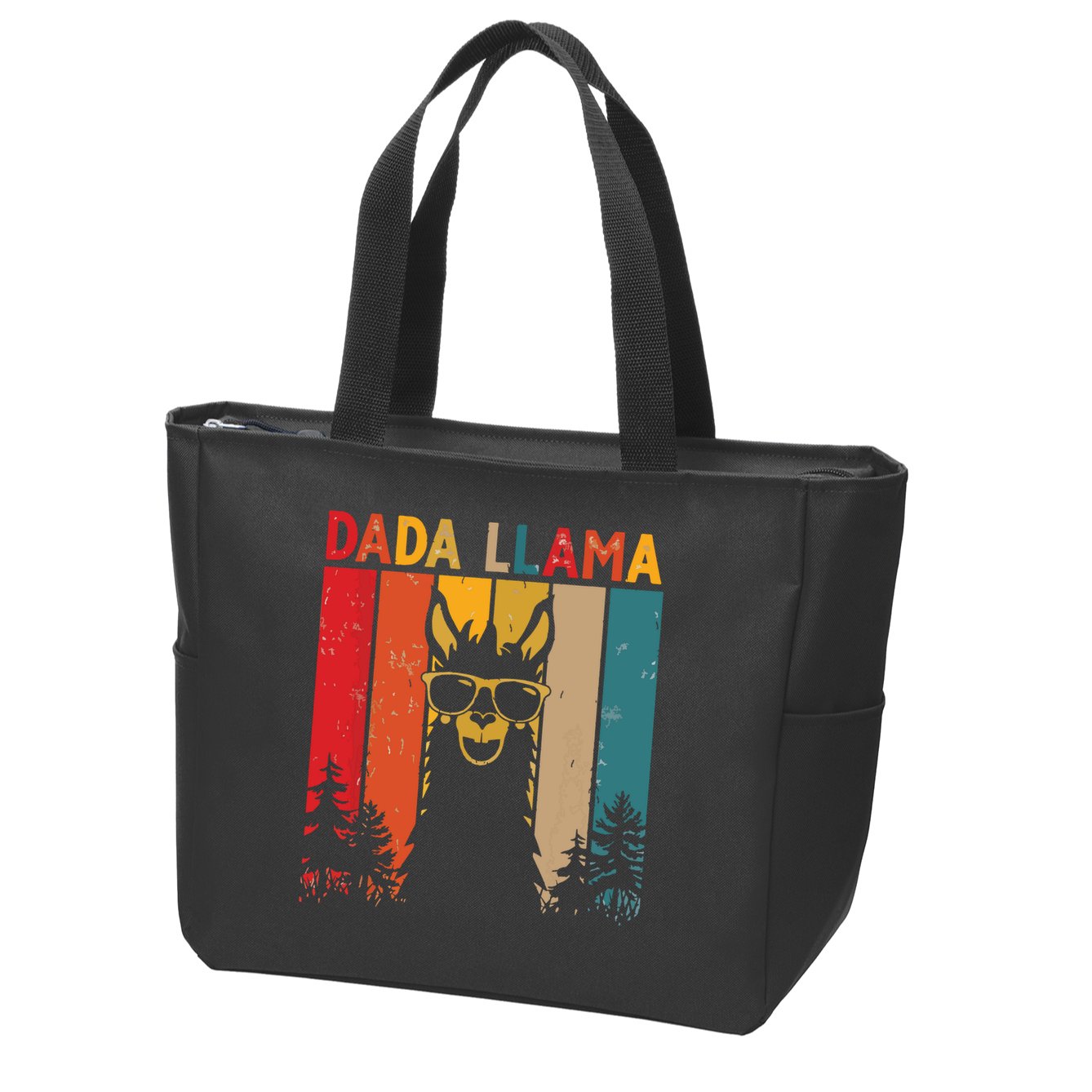Dada Llama Lover Gift For Zip Tote Bag