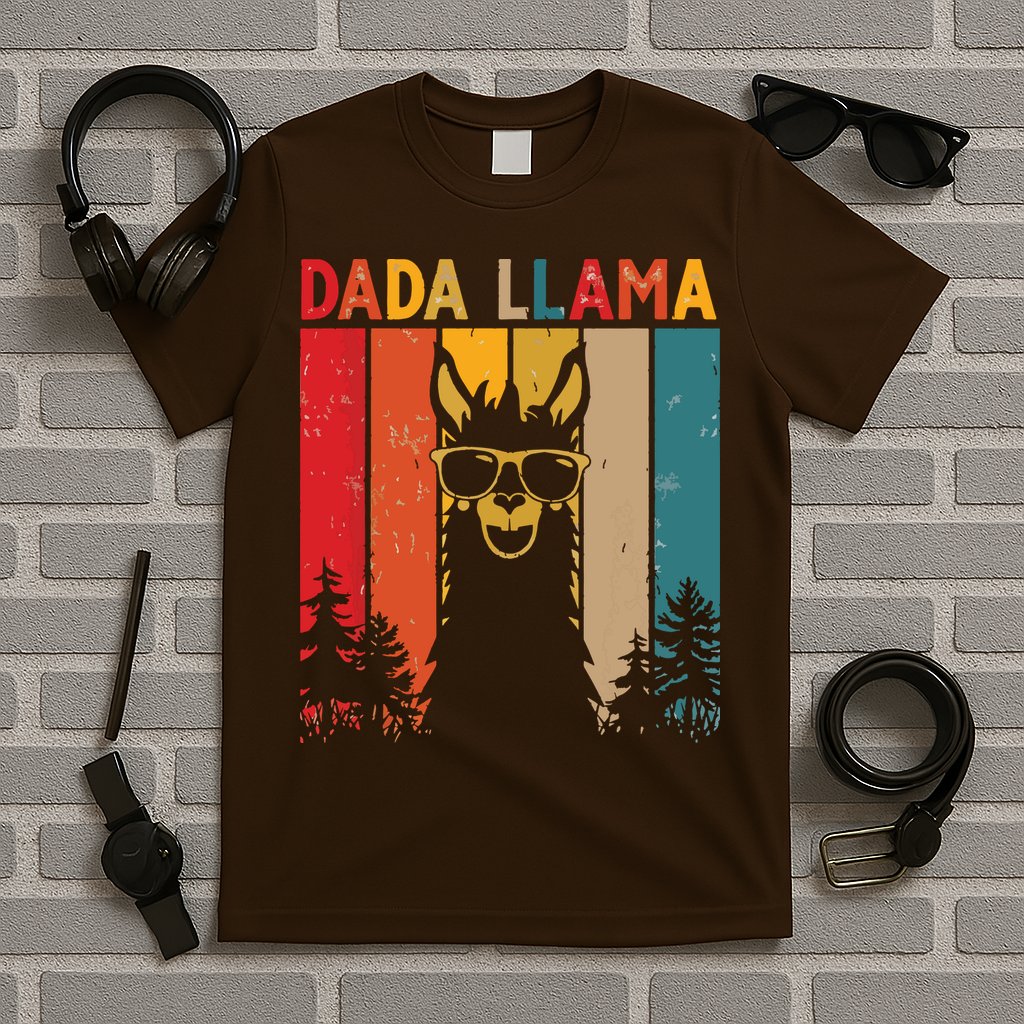 Dada Llama Lover Gift For T-Shirt