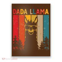 Dada Llama Lover Gift For Poster