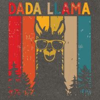 Dada Llama Lover Gift For Cotton Canvas Backpack