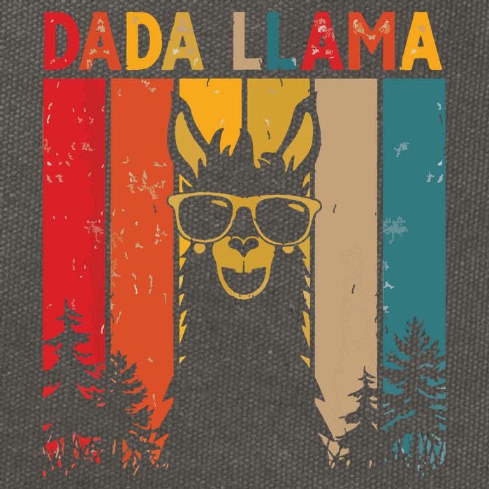 Dada Llama Lover Gift For Cotton Canvas Backpack