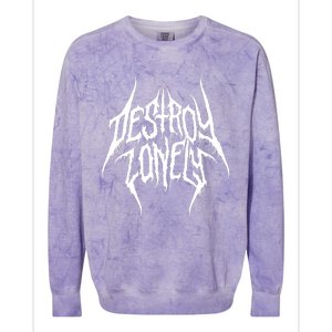 Destroy Lonely Love Lasts Forever 2024 Colorblast Crewneck Sweatshirt