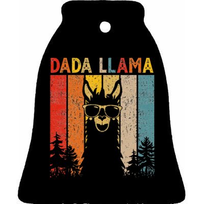 Dada Llama Lover Gift For  Ceramic Bell Ornament