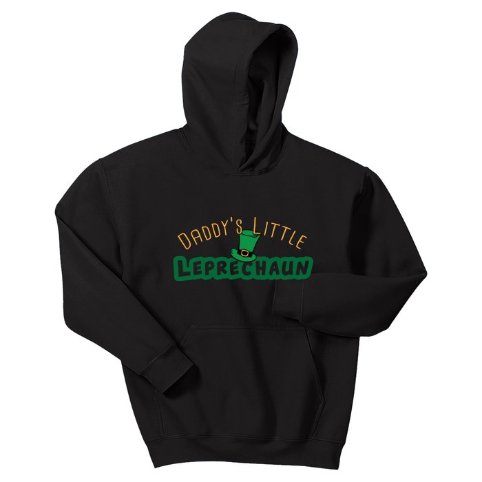 Daddy’S Little Leprechaun St Patrick’S Kids Hoodie