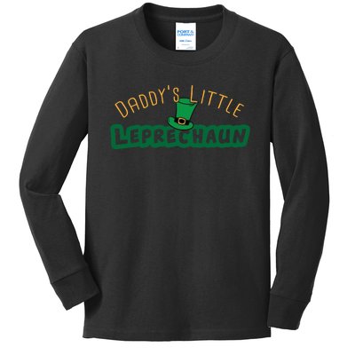 Daddy’S Little Leprechaun St Patrick’S Kids Long Sleeve Shirt