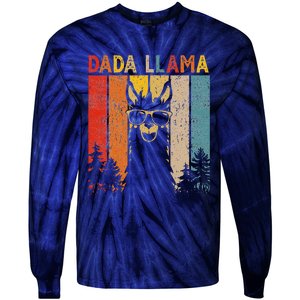 Dada Llama Lover Gift Fors Tie-Dye Long Sleeve Shirt