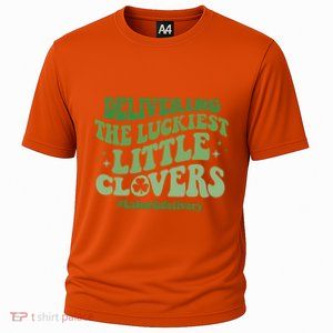 Delivering Luckiest Little Clovers St Patricks Day L And D Nurse Gift Cooling Performance Crew T-Shirt