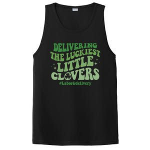 Delivering Luckiest Little Clovers St Patricks Day L And D Nurse Gift PosiCharge Competitor Tank