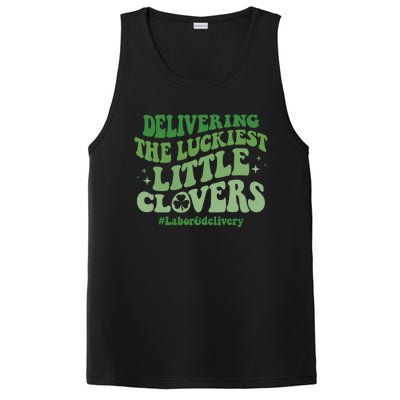 Delivering Luckiest Little Clovers St Patricks Day L And D Nurse Gift PosiCharge Competitor Tank