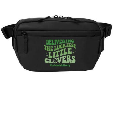 Delivering Luckiest Little Clovers St Patricks Day L And D Nurse Gift Crossbody Pack