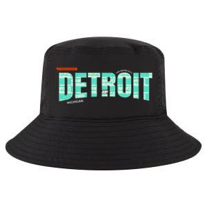 Detroit Latitude Longitude Cool Comfort Performance Bucket Hat