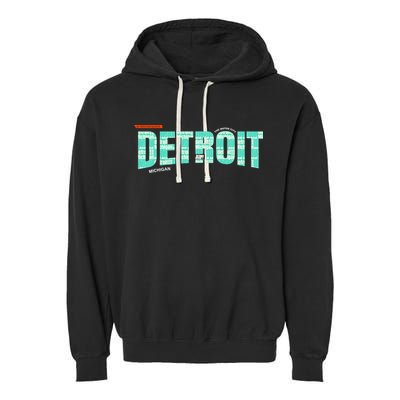 Detroit Latitude Longitude Garment-Dyed Fleece Hoodie