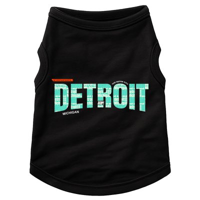 Detroit Latitude Longitude Doggie Tank