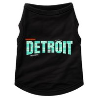Detroit Latitude Longitude Doggie Tank