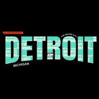 Detroit Latitude Longitude USA-Made Doggie Bandana