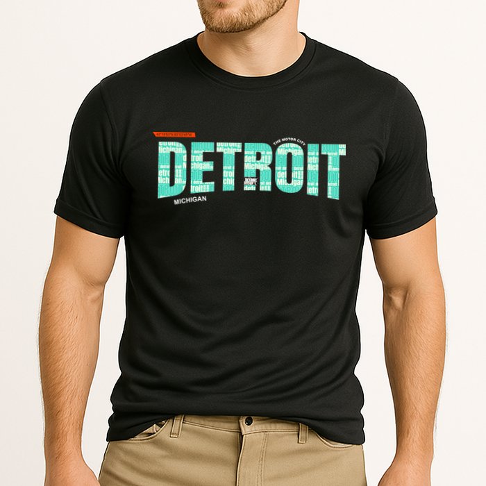 Detroit Latitude Longitude Performance Shirt