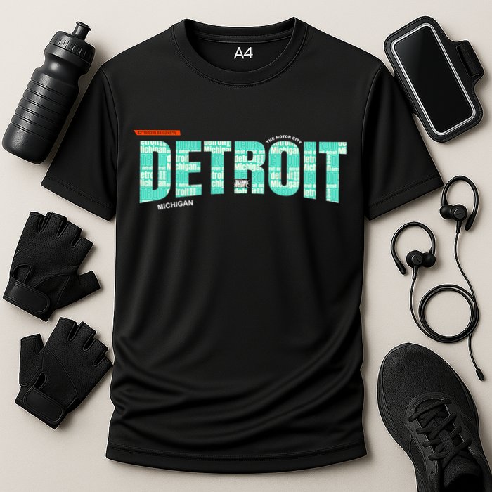 Detroit Latitude Longitude Performance Shirt