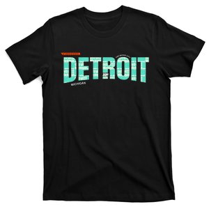 Detroit Latitude Longitude T-Shirt