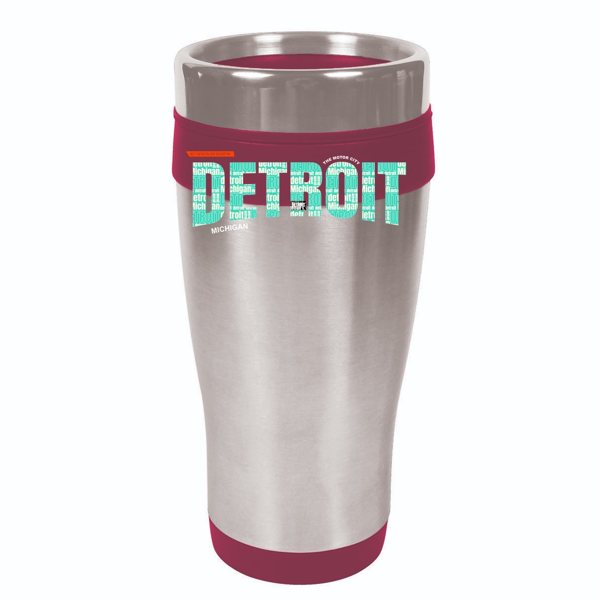 Detroit Latitude Longitude V-Neck T-Shirt